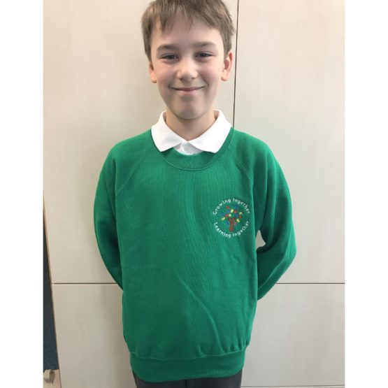 HFS01 Raglan emerald green sweatshirt