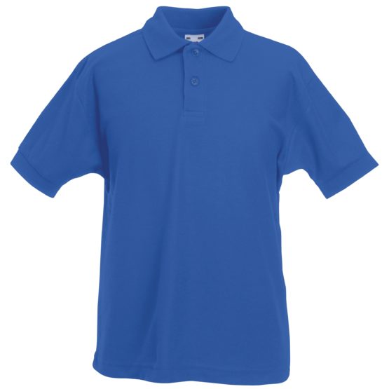 Childrens royal blue polo shirts sale