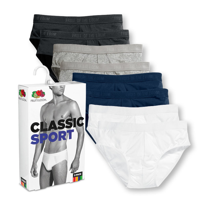 Fruit Of The Loom Brief Underwear Classic sport 2 pack SS702
