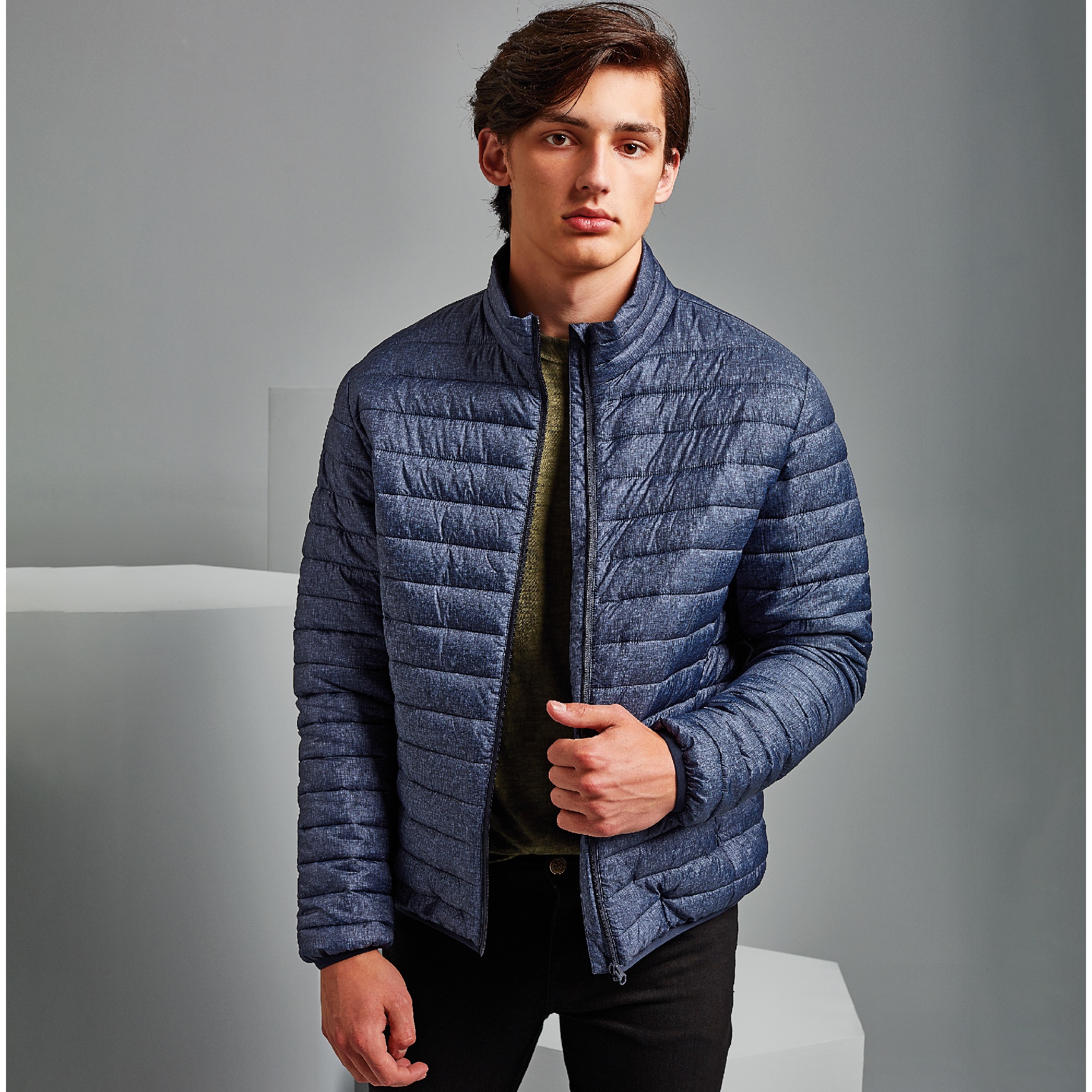 TS037 Melange padded jacket – GDB Manufacturing